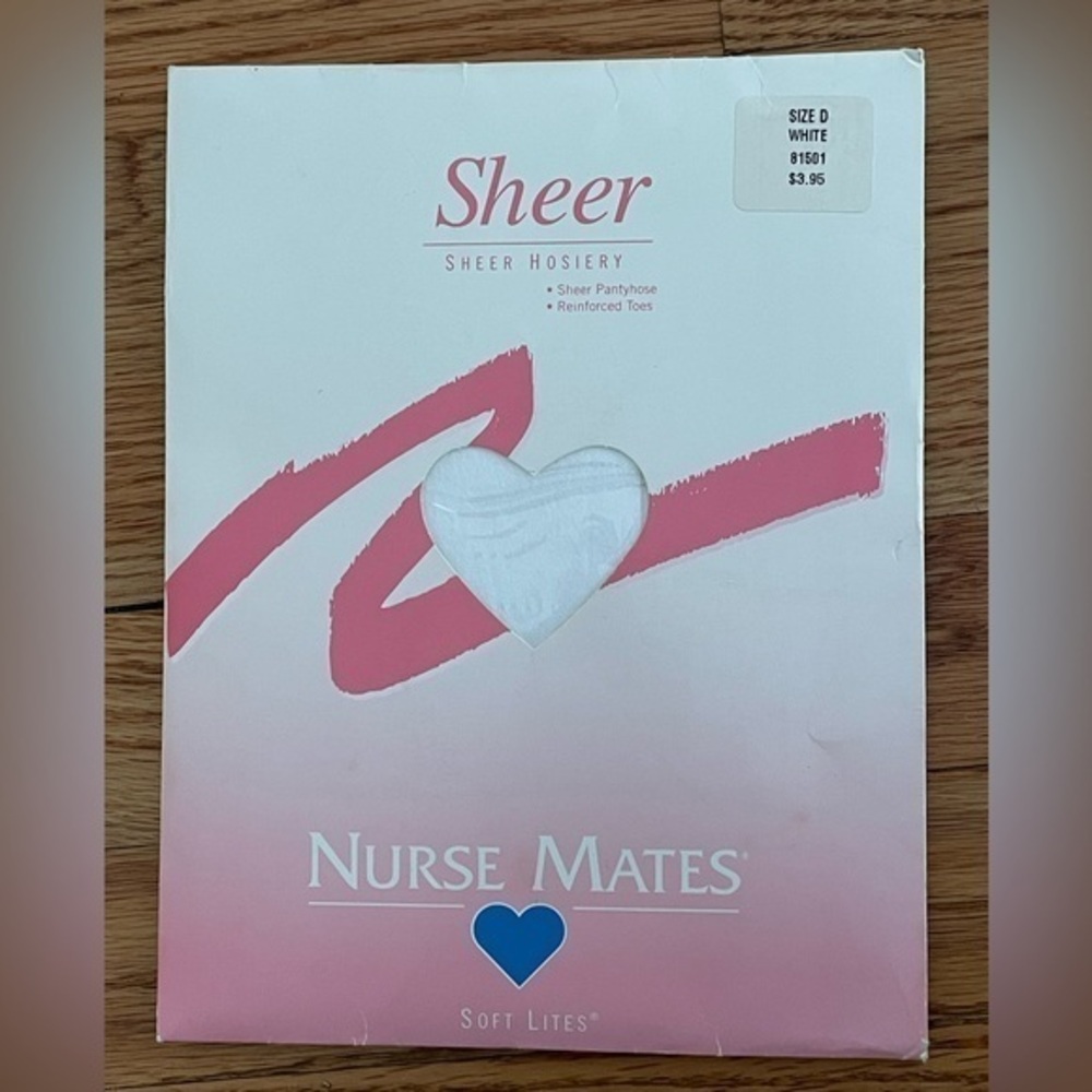 Nurse Mates D White Sheer Hosiery Pantyhose Nylons Stockings 81501 Soft Lites